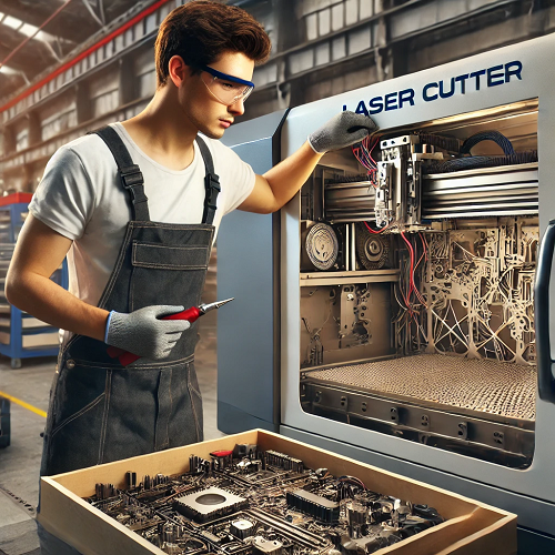 Lazer Kesim Makinası Tamiri